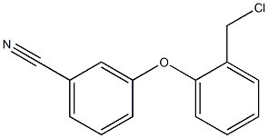3-[2-(chloromethyl)phenoxy]benzonitrile 结构式