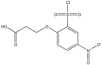 3-[2-(chlorosulfonyl)-4-nitrophenoxy]propanoic acid Structure