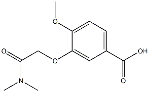 3-[2-(dimethylamino)-2-oxoethoxy]-4-methoxybenzoic acid Structure