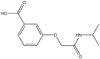 3-[2-(isopropylamino)-2-oxoethoxy]benzoic acid,,结构式