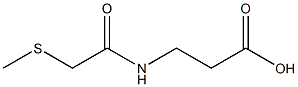 3-[2-(methylsulfanyl)acetamido]propanoic acid 结构式