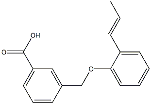  3-[2-(prop-1-en-1-yl)phenoxymethyl]benzoic acid