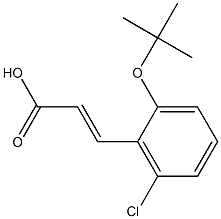 3-[2-(tert-butoxy)-6-chlorophenyl]prop-2-enoic acid Struktur