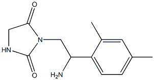 3-[2-amino-2-(2,4-dimethylphenyl)ethyl]imidazolidine-2,4-dione|