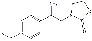 3-[2-amino-2-(4-methoxyphenyl)ethyl]-1,3-oxazolidin-2-one Structure