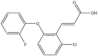 3-[2-chloro-6-(2-fluorophenoxy)phenyl]prop-2-enoic acid|