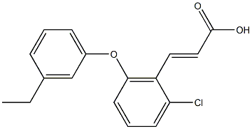 3-[2-chloro-6-(3-ethylphenoxy)phenyl]prop-2-enoic acid Structure