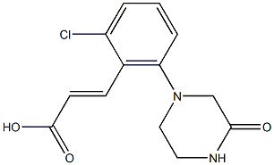  3-[2-chloro-6-(3-oxopiperazin-1-yl)phenyl]prop-2-enoic acid