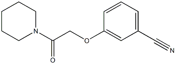 3-[2-oxo-2-(piperidin-1-yl)ethoxy]benzonitrile 化学構造式