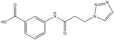 3-[3-(1H-1,2,3-triazol-1-yl)propanamido]benzoic acid|