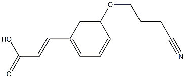 3-[3-(3-cyanopropoxy)phenyl]prop-2-enoic acid