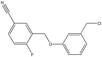 3-[3-(chloromethyl)phenoxymethyl]-4-fluorobenzonitrile