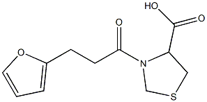 3-[3-(furan-2-yl)propanoyl]-1,3-thiazolidine-4-carboxylic acid