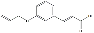 3-[3-(prop-2-en-1-yloxy)phenyl]prop-2-enoic acid Structure