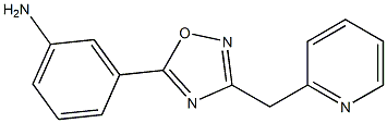 3-[3-(pyridin-2-ylmethyl)-1,2,4-oxadiazol-5-yl]aniline|