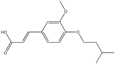 3-[3-methoxy-4-(3-methylbutoxy)phenyl]prop-2-enoic acid Structure