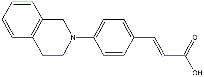 3-[4-(1,2,3,4-tetrahydroisoquinolin-2-yl)phenyl]prop-2-enoic acid Structure