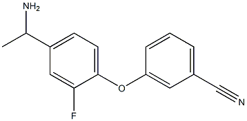 3-[4-(1-aminoethyl)-2-fluorophenoxy]benzonitrile Structure