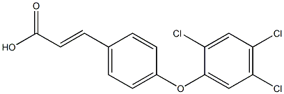 3-[4-(2,4,5-trichlorophenoxy)phenyl]prop-2-enoic acid Struktur