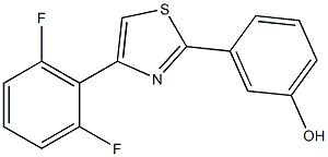 3-[4-(2,6-difluorophenyl)-1,3-thiazol-2-yl]phenol