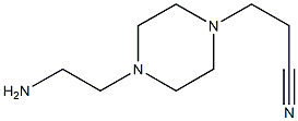 4-(2-アミノエチル)ピペラジン-1-プロパンニトリル 化学構造式