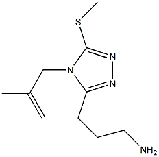 3-[4-(2-methylprop-2-enyl)-5-(methylthio)-4H-1,2,4-triazol-3-yl]propan-1-amine Structure