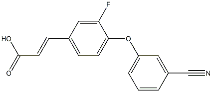 3-[4-(3-cyanophenoxy)-3-fluorophenyl]prop-2-enoic acid|