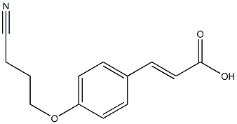 3-[4-(3-cyanopropoxy)phenyl]prop-2-enoic acid