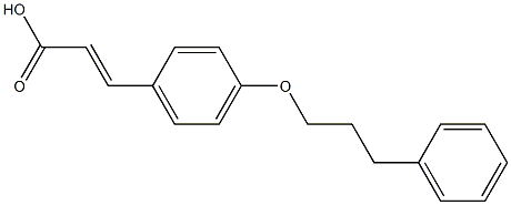 3-[4-(3-phenylpropoxy)phenyl]prop-2-enoic acid 结构式