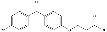 3-[4-(4-chlorobenzoyl)phenoxy]propanoic acid