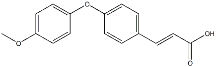 3-[4-(4-methoxyphenoxy)phenyl]prop-2-enoic acid 结构式