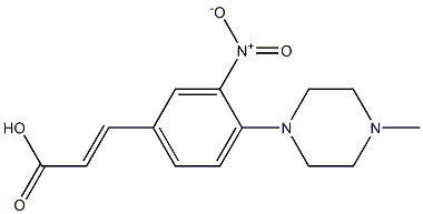  3-[4-(4-methylpiperazin-1-yl)-3-nitrophenyl]prop-2-enoic acid