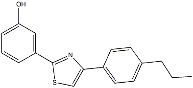 3-[4-(4-propylphenyl)-1,3-thiazol-2-yl]phenol|