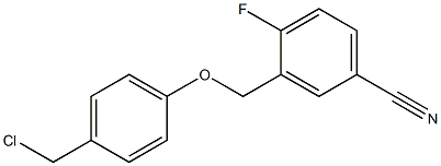 3-[4-(chloromethyl)phenoxymethyl]-4-fluorobenzonitrile