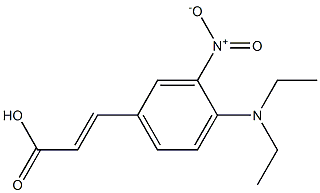 3-[4-(diethylamino)-3-nitrophenyl]prop-2-enoic acid Structure