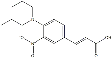 3-[4-(dipropylamino)-3-nitrophenyl]prop-2-enoic acid Structure