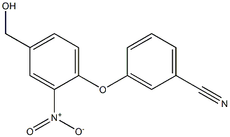 3-[4-(hydroxymethyl)-2-nitrophenoxy]benzonitrile Structure