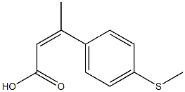 3-[4-(methylsulfanyl)phenyl]but-2-enoic acid 化学構造式