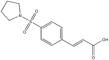 3-[4-(pyrrolidine-1-sulfonyl)phenyl]prop-2-enoic acid