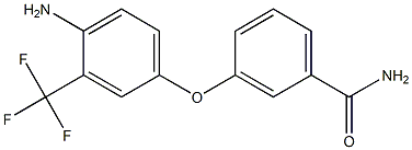 3-[4-amino-3-(trifluoromethyl)phenoxy]benzamide Structure