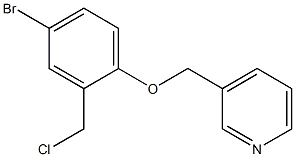 3-[4-bromo-2-(chloromethyl)phenoxymethyl]pyridine Struktur