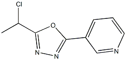 3-[5-(1-chloroethyl)-1,3,4-oxadiazol-2-yl]pyridine Structure
