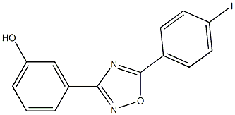 3-[5-(4-iodophenyl)-1,2,4-oxadiazol-3-yl]phenol Struktur