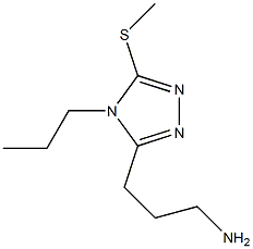 3-[5-(methylthio)-4-propyl-4H-1,2,4-triazol-3-yl]propan-1-amine,,结构式