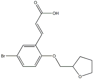  3-[5-bromo-2-(oxolan-2-ylmethoxy)phenyl]prop-2-enoic acid