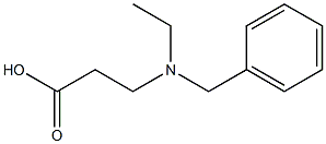 3-[benzyl(ethyl)amino]propanoic acid Struktur