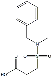 3-[benzyl(methyl)sulfamoyl]propanoic acid Struktur