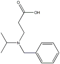 3-[benzyl(propan-2-yl)amino]propanoic acid,,结构式