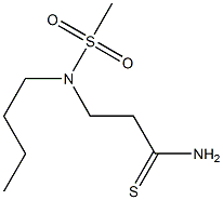 3-[butane-1-(methyl)sulfonamido]propanethioamide 化学構造式