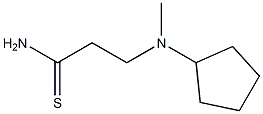 3-[cyclopentyl(methyl)amino]propanethioamide 结构式